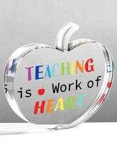 Work of Heart Teacher Apple Acrylic Plaque